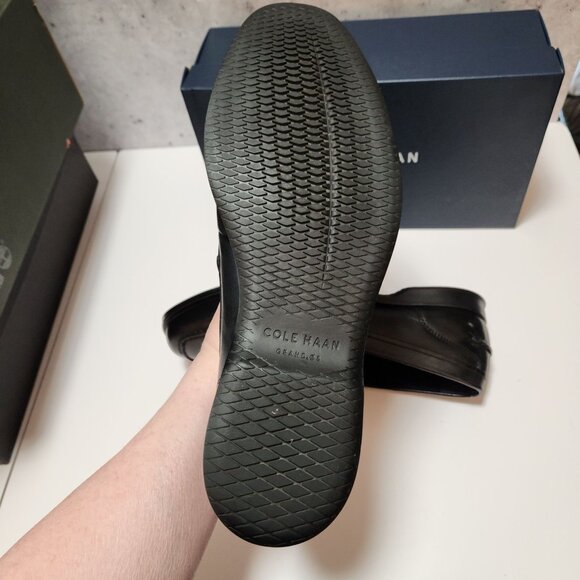 Cole Haan Mens Fleming Penny Loafer Size 8.5M Black Leather Slip-On Dress Shoes - Picture 6 of 15